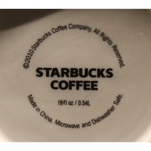 3 STARBUCKS Coffee Soup MUG Cup 2007 18 oz , 2008 12 Oz., 2010 19 Oz. , USED - Picture 11 of 11